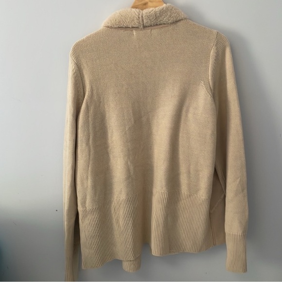 Orvis | Waterfall Faux-Fur & Suede Cardigan - XL. M - Picture 3 of 5